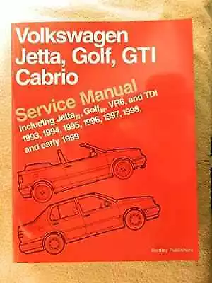 Volkswagen Jetta Golf GTI Cabrio Service Manual: - Paperback - Acceptable N • $37.51