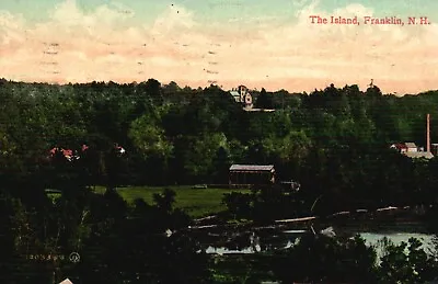 Postcard NH Franklin New Hampshire The Island 1909 Vintage PC A9616 • £3.80