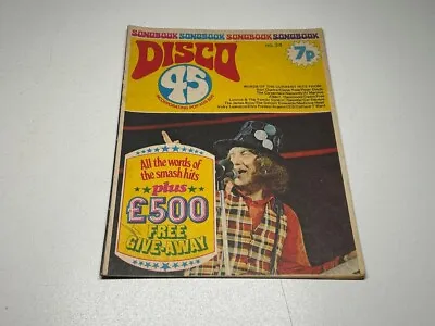 £7.99 • Buy Vintage (1970s) Disco 45 Songbook Lyric Paper No.34 Noddy Holder Cover