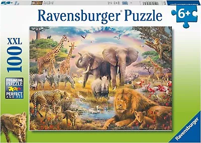 NEW SEALED Ravensburger 13284 African Safari 100 Pc XXL Jigsaw Puzzle USA SELLER • $28.95