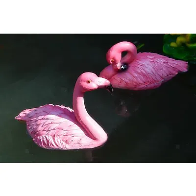 Artificial Lifelike Pink Flamingo Yard Garden Lawn Art Ornaments Decor A • £13.49