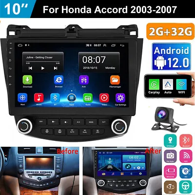 For Honda Accord 7 2003-2007 Apple CarPlay Android 11 Car Stereo Radio GPS Wifi • $129.99