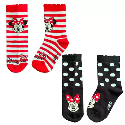 Disney Minnie Mouse Socks Pack Of 2 • £7.99