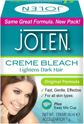 Jolen Creme Bleach Original 30ml LIGHTENS EXCESS DARK HAIR NOT TESTED ON AN U • £5.98