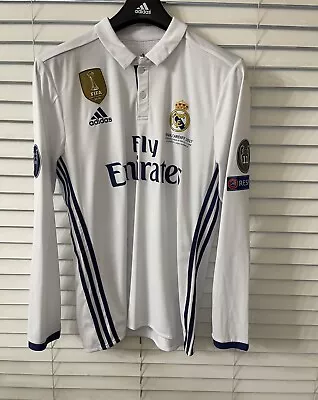 Real Madrid Ronaldo CL Winners  Size 8 Player Issue Adizero Shirt Adidas Jersey • $1399