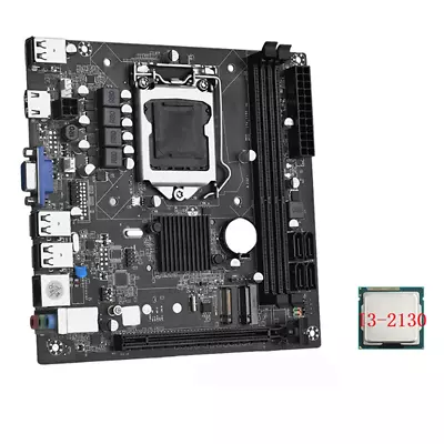 ITX H61 Desktop Motherboard +I3-2130 CPU LGA 1155 Support  To 16GB DDR32263 • $65.99