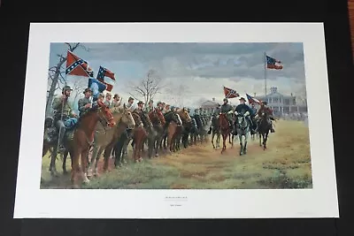 Mort Kunstler - The Review At Moss Neck  -  Collectible Civil War Print - MINT • $385