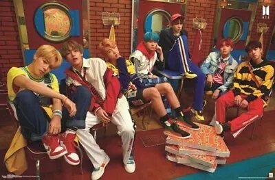 BTS Crew Poster 22x34 Music Group Pop Boy Band 18058 Brand New • $17