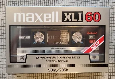 Vtg MAXELL XLI 60 Audio Cassette Tape Sealed NEW  • $45