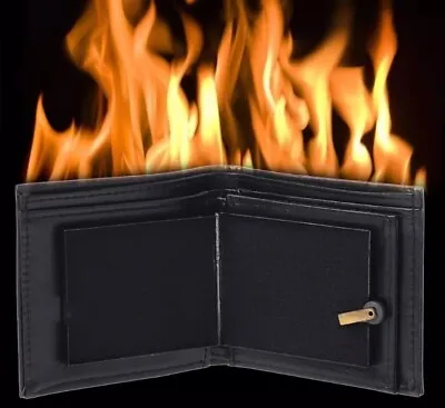 £15.99 • Buy Flame Fire Wallet Magician Props Wallet Street Stage Show Profession Magic Trick