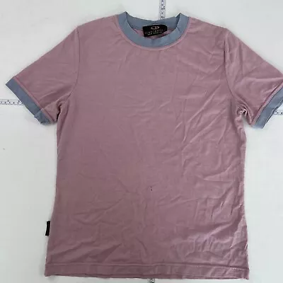 Icebreaker T-Shirt Large Pink Womens Merino Wool Short Sleeve Round Neck • £13.88