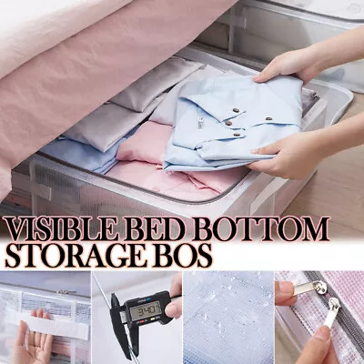 Container Folding Drawer Storage Box Bed Under Waterproof Clothes Storage Box UK • £8.78