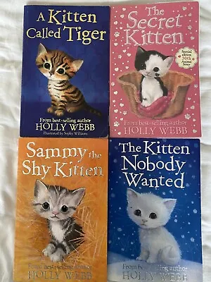 Job Lot 4 X Holly Webb Kitten Books Bundle Set. Good Condition. • £5