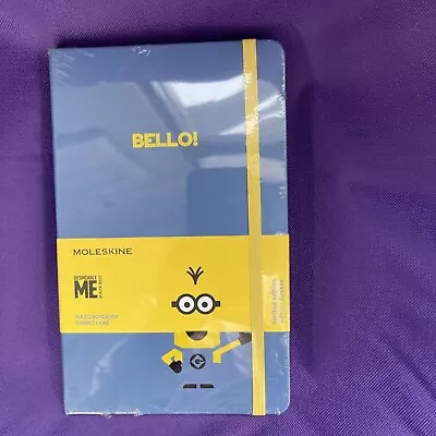MINION Moleskine Notebook Journal BLUE Bello! Despicable Me SEALED NEW SOLD OUT • $24