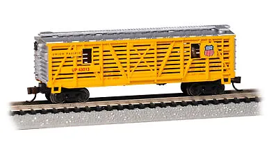Bachmann Trains 19752 N Scale Union Pacific Animated Stock Car With Horses 43013 • $36.95