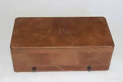 Mark Graham RUSTIC Leather Valet JEWELRY BOX Organizer FREE SHIP MSRP $110  PPK  • $49.99