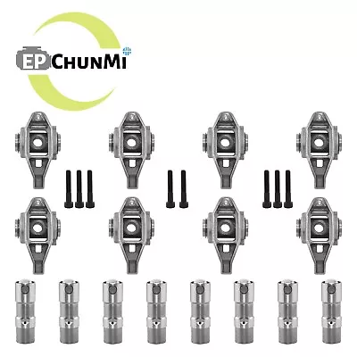 EPChunMi 8PCS LS Rocker Arms With Trunion & Hydraulic Roller Lifters For GM LS • $125.99