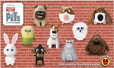 2016 Secret Life Of Pets Mcdonalds Happy Meal Plush Toys - U - Pick • $5.99