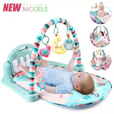 Baby Fitness Stand Music Play Gym Activity Toys Newborn Piano 0-36 Months • $20.99