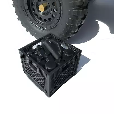 1/24 Scale Milk Crate With Oil Bottles And Spray Cans SCX 24 Furitek Crawler 4x4 • $9.99