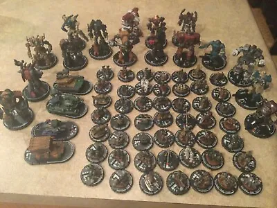 WizKids MechWarrior Lot  62 Pieces- Tankers Figures  GhostPack Hunter Cougar • $69