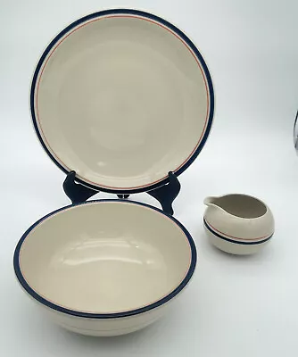 3 Pieces Hand Painted Epoch Platter And Serving Bowl With Free Creamer • $35