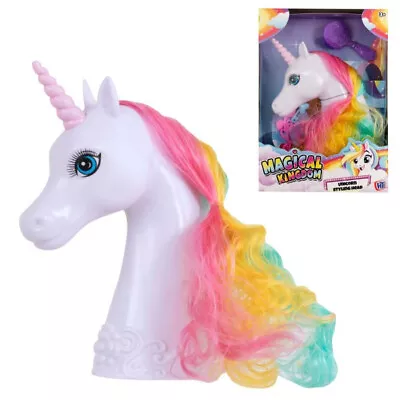 HTI UNICORN STYLING HEAD -Unicorn Styling Doll Head Hairdressing Model Beauty • £11.95