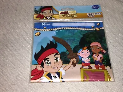 1 Pack (8 Bags)of Jake And The Never Land Pirates Loot Treat Bag Birthday Party  • £3.47