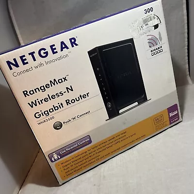 Netgear RangeMax WNR3500 802.11n Wireless LAN/Firewall 4-Port Gigabit Router • $19.99