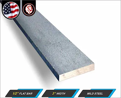 1/2  X 3  Steel Flat Bar - Flat Metal Stock - Mild Steel - 11  Inch Long • $14.75