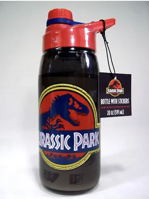 Jurassic Park T Rex Dinosaur Logo Drink Bottle With Stickers Jurassic World 20oz • $12.99