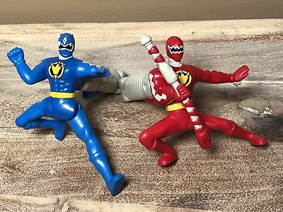 McDonalds Power Rangers Dino Thunder Action Figures 2005 Lot Of 2 Spinners Red • $7.99