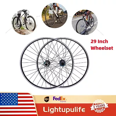 29 Inch Mountain Bike Wheelset Aluminum Alloy Rim Disc Brake MTB Wheelset 2 Pack • $95.01