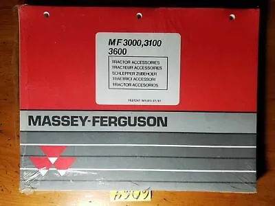 Massey Ferguson M-F MF 3000 3100 3600 Tractor Accessories Parts Book Manual 7/91 • $30