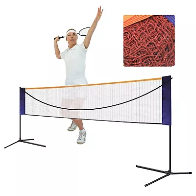 20ft Badminton Net Indoor Outdoor Volleyball Training Court Sports Tool Portable • $50.35
