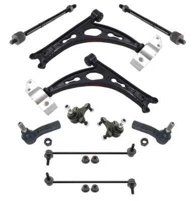 $224.22 • Buy Front Lower Control Arms Tie Rods Ball Joint 10pc Kit For Volkswagen Jetta 06-14