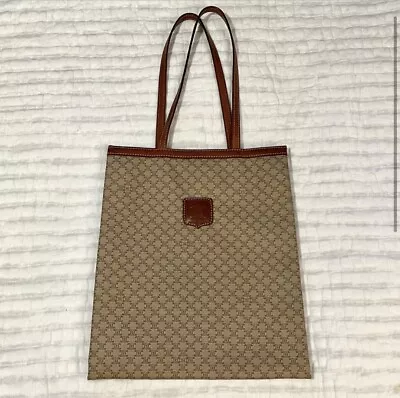 Celine Triomphe Canvas Tote Authentic Designer Handbag Mint Condition • $225