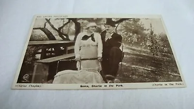 Charlie Chaplin Red Letter Photocard Essanay Silent Movie Postcard RPPC • £3.75