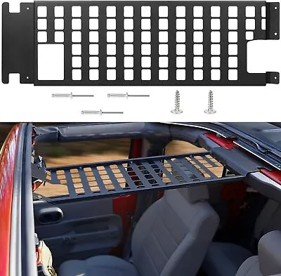 Roof Rack Hard Top Molle Racks Luggage Panel For 2007-2018 Jeep Wrangler JK 4 Dr • $161.98