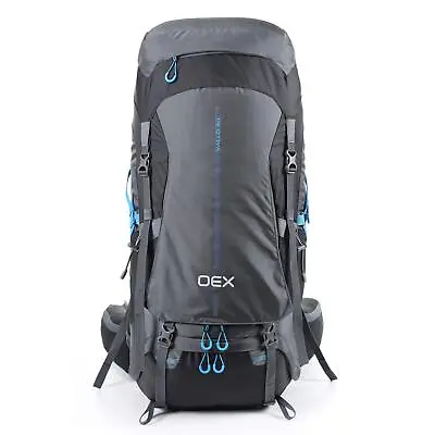 OEX Fully Adjustable Vallo 80L Rucksack With Integrated And Detachable Raincover • £132