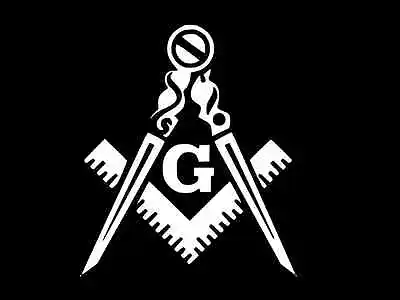 Masonic Emblem Decorative Vinyl Decal Car Truck Window Sticker CHOOSE SIZE COLOR • $3.79