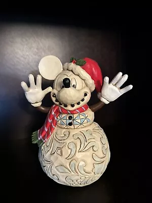 Mickey Mouse Snowman Jim Shore - With Box - Christmas • $38