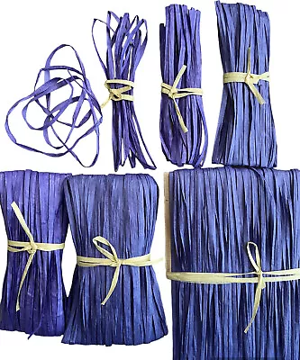 Raffia Paper Gifts Ribbon Decorations Scrapbooking DIY Crafts PURPLE 1m - 100m • £1.85