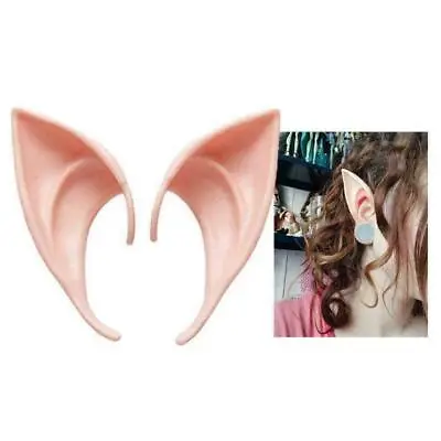 £2.98 • Buy 2pcs Angel Elf Ear Halloween Costume Props Cosplay False Pointed Short Ear Decor