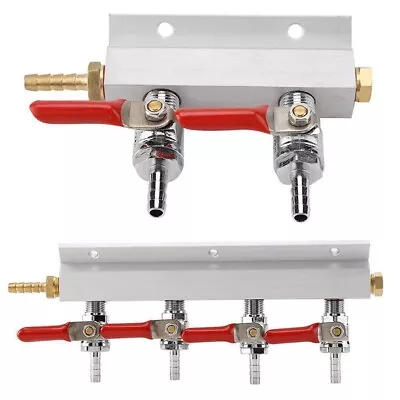 Homebrew Beer Gas Distribution Solution With CO2 Splitter 516 Barb Fittings • £60.46