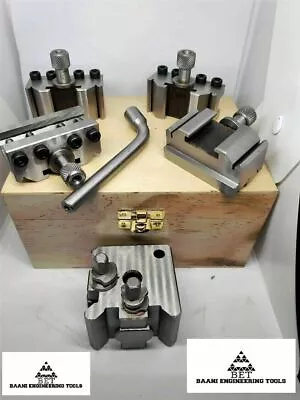 5 Pieces Set T37 Quick-Change Toolpost Myford ML7 Center Height 90-115Wooden Box • £118.38