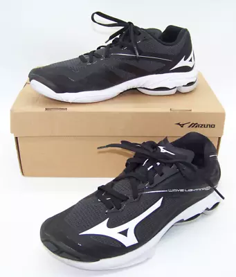 Mizuno Volleyball Wave Lightning Z6 Women's Shoes 430283 Black & White Size 8 • $39.95