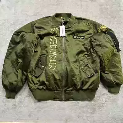 Kidrobot TOHO 2019 MECHA GODZILLA Bomber Jacket XXL Mens Green • $170