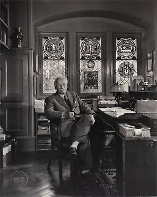 1958 Vintage Yousuf Karsh Photo Print Carl Jung Portrait Engraving Art 13x15 • $105.13