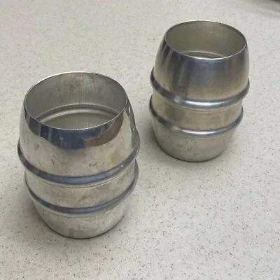 Vintage  Benson Barrels  Aluminum Tumblers  Cups  Kansas City MO  USA  Lot Of 2 • $16.95